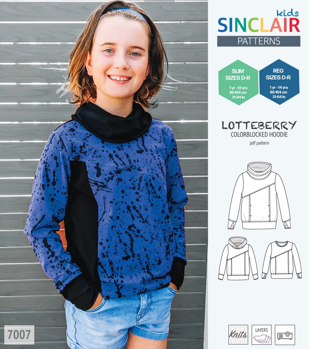 Lotteberry colorblocked hoodie and sweater for children (PDF) - Image 67