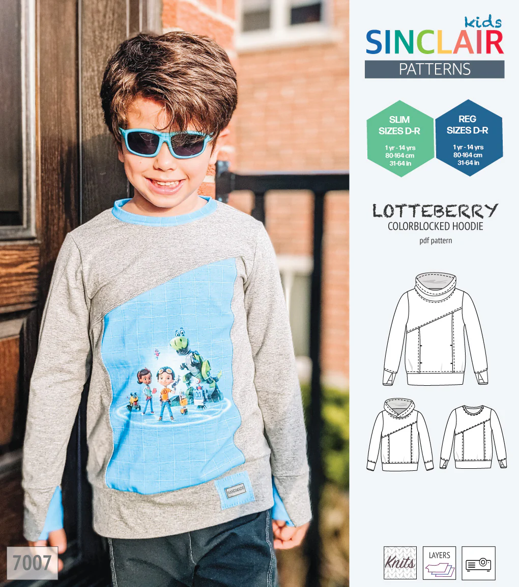 Lotteberry colorblocked hoodie and sweater for children (PDF) - Image 68