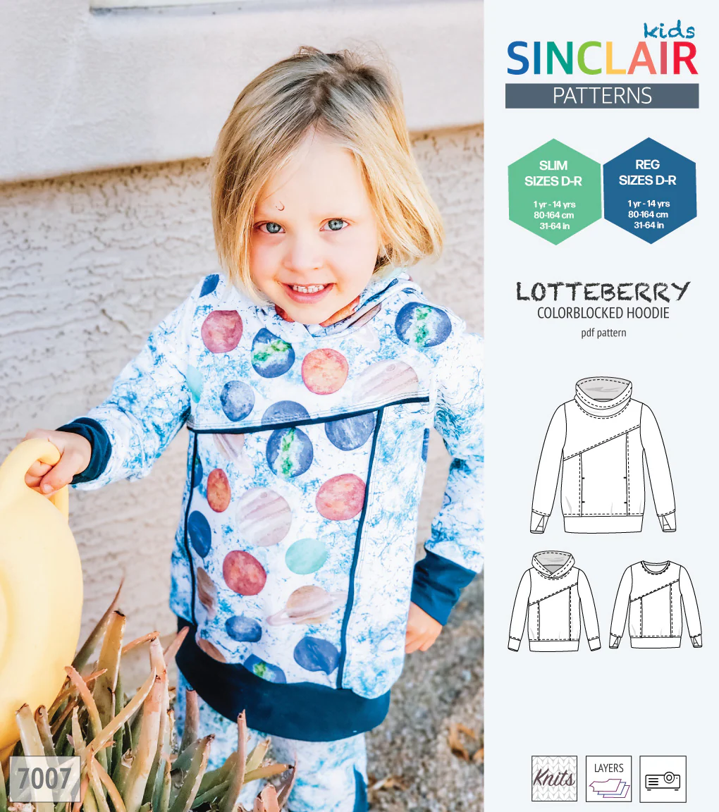 Lotteberry colorblocked hoodie and sweater for children (PDF) - Image 7