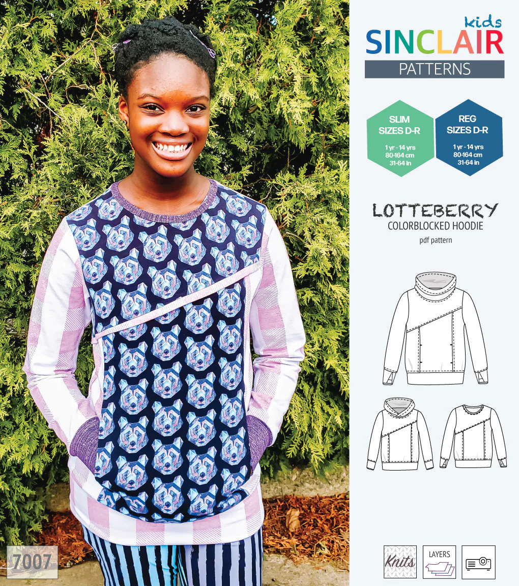 Lotteberry colorblocked hoodie and sweater for children (PDF) - Image 70