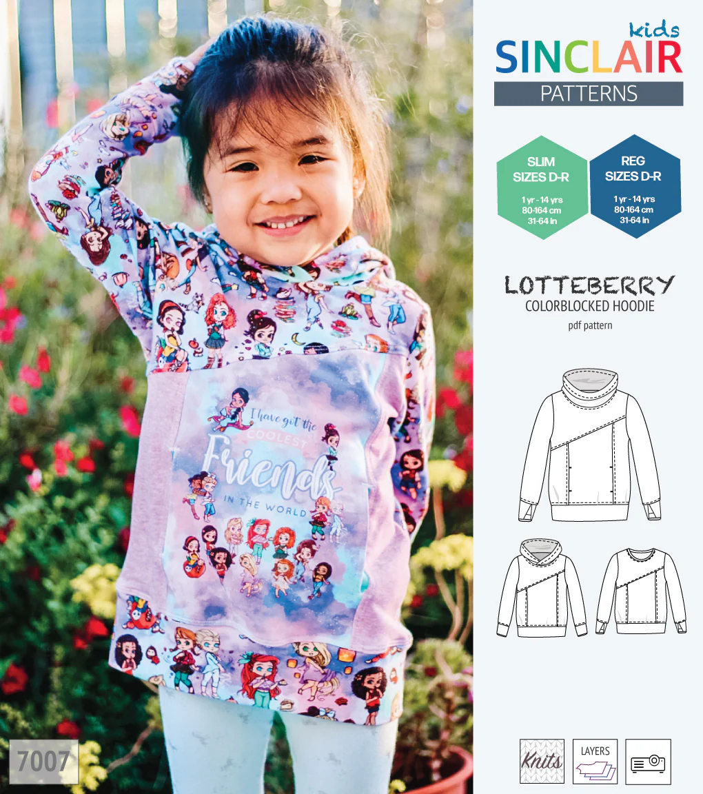 Lotteberry colorblocked hoodie and sweater for children (PDF) - Image 71