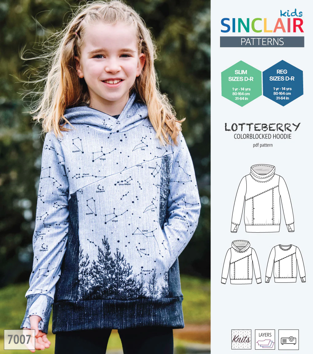 Lotteberry colorblocked hoodie and sweater for children (PDF) - Image 72
