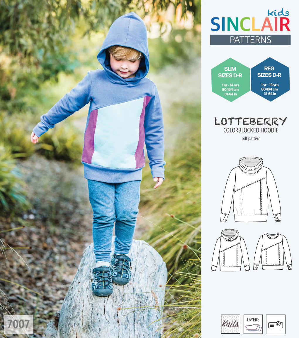 Lotteberry colorblocked hoodie and sweater for children (PDF) - Image 73
