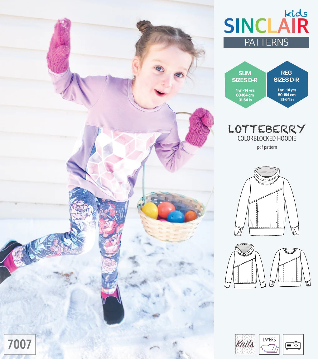Lotteberry colorblocked hoodie and sweater for children (PDF) - Image 75