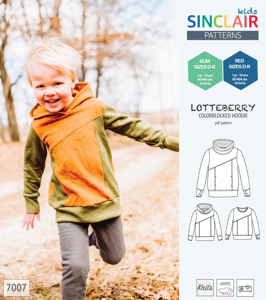 Lotteberry colorblocked hoodie and sweater for children (PDF) - Image 76