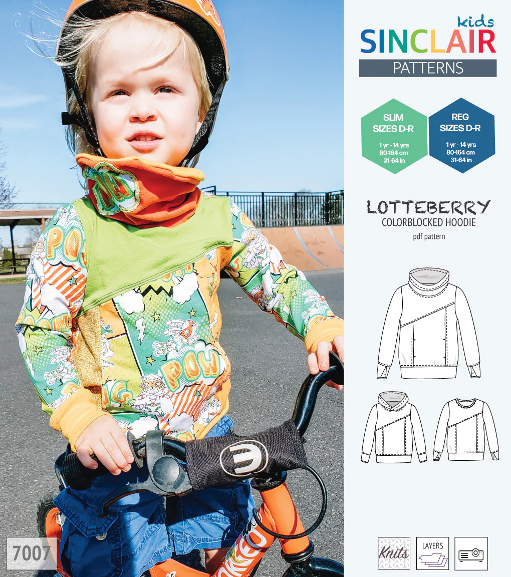 Lotteberry colorblocked hoodie and sweater for children (PDF) - Image 77
