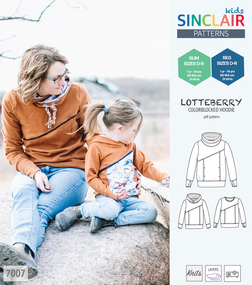 Lotteberry colorblocked hoodie and sweater for children (PDF) - Image 78