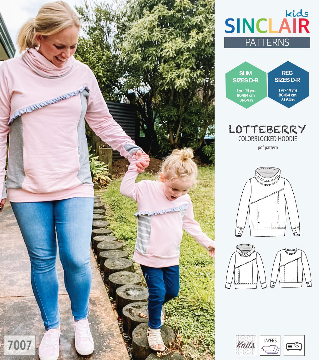 Lotteberry colorblocked hoodie and sweater for children (PDF) - Image 79