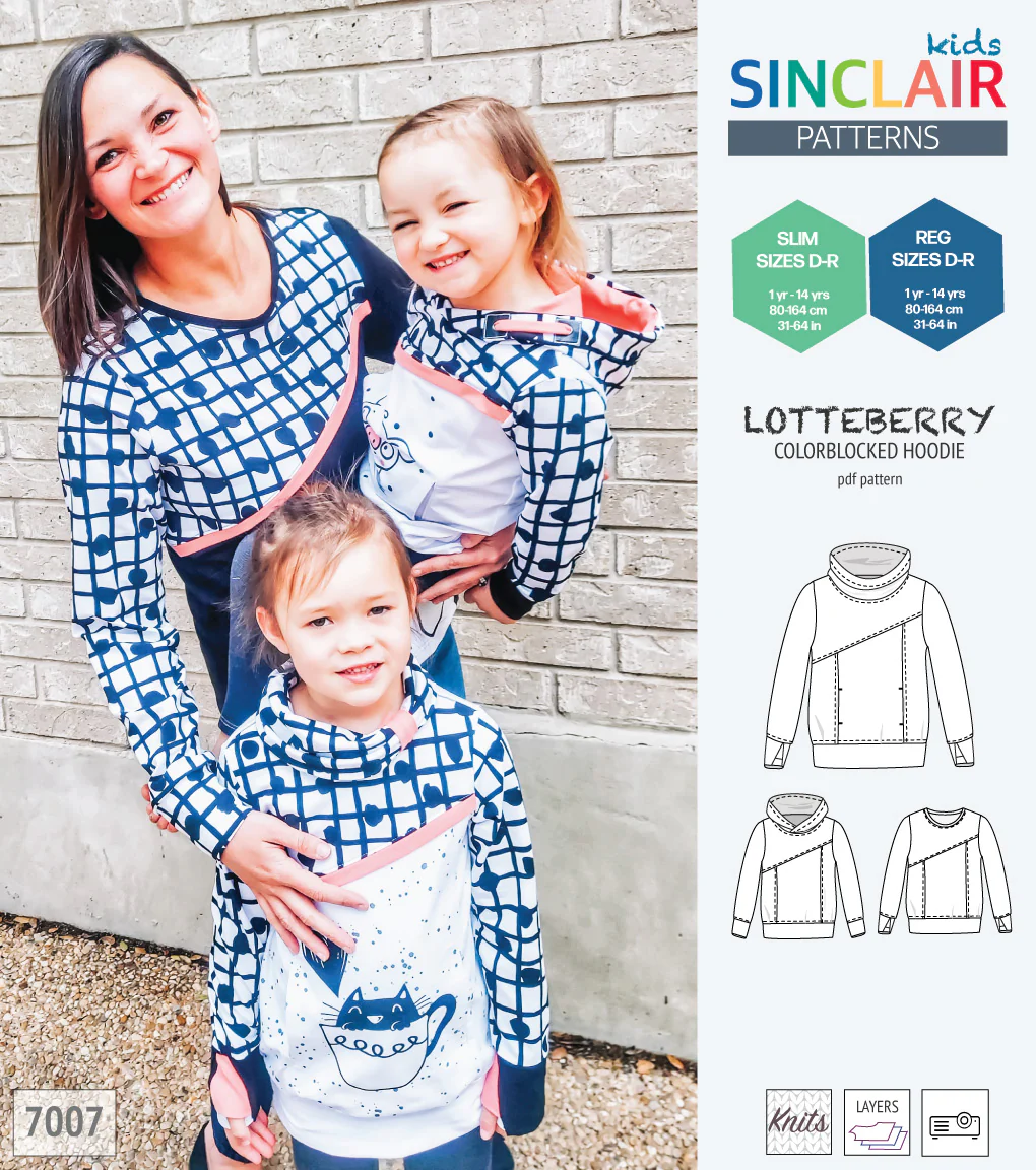Lotteberry colorblocked hoodie and sweater for children (PDF) - Image 82
