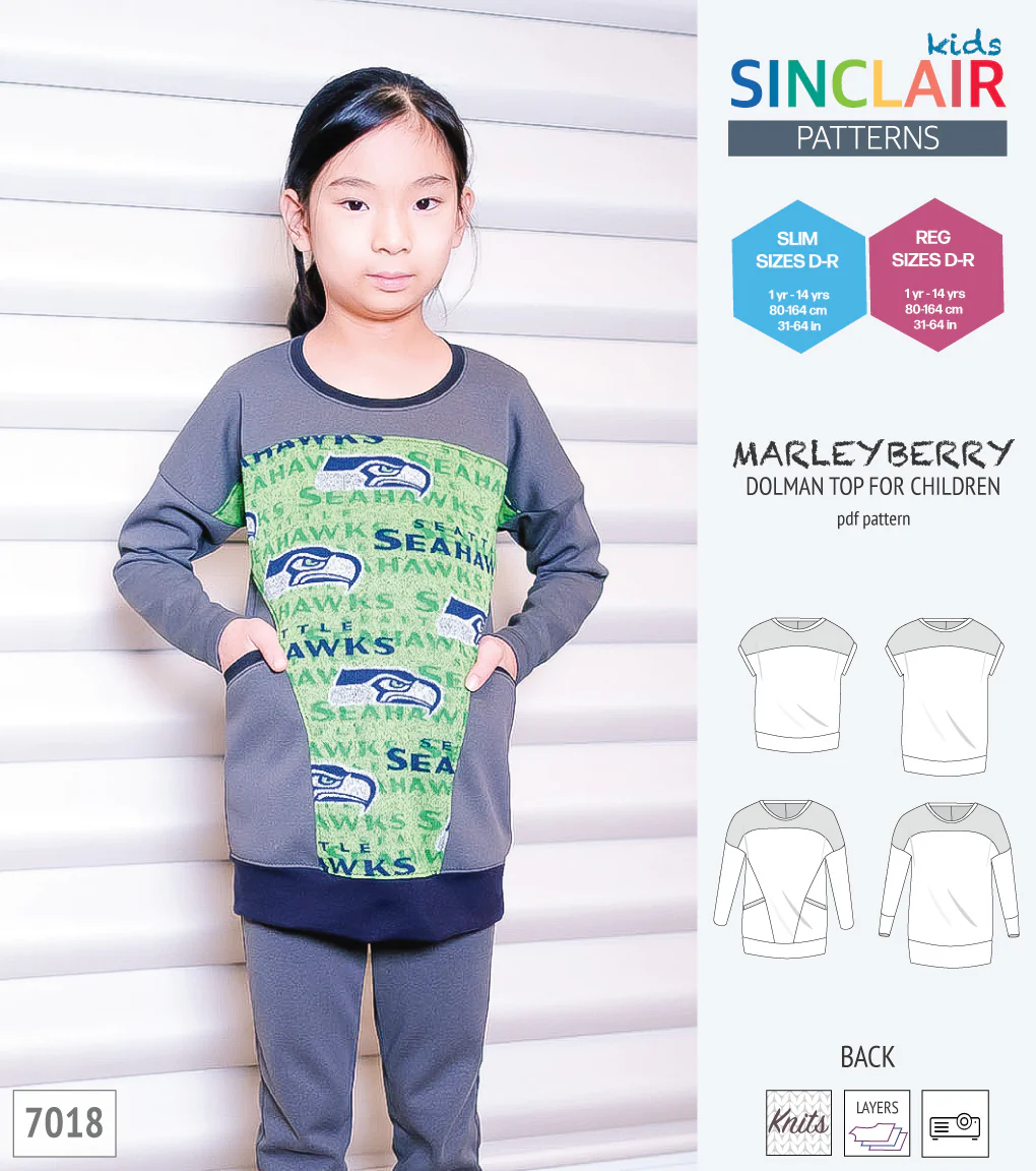 Marleyberry knit dolman top with pockets for children (PDF) - Image 18