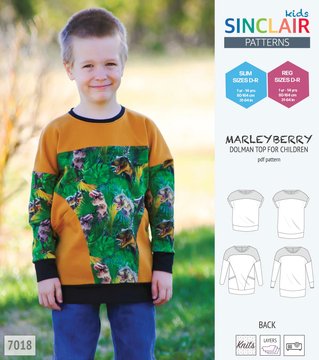 Marleyberry knit dolman top with pockets for children (PDF) - Image 50