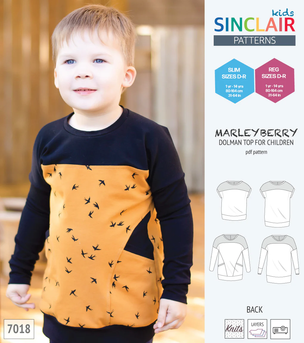Marleyberry knit dolman top with pockets for children (PDF) - Image 54
