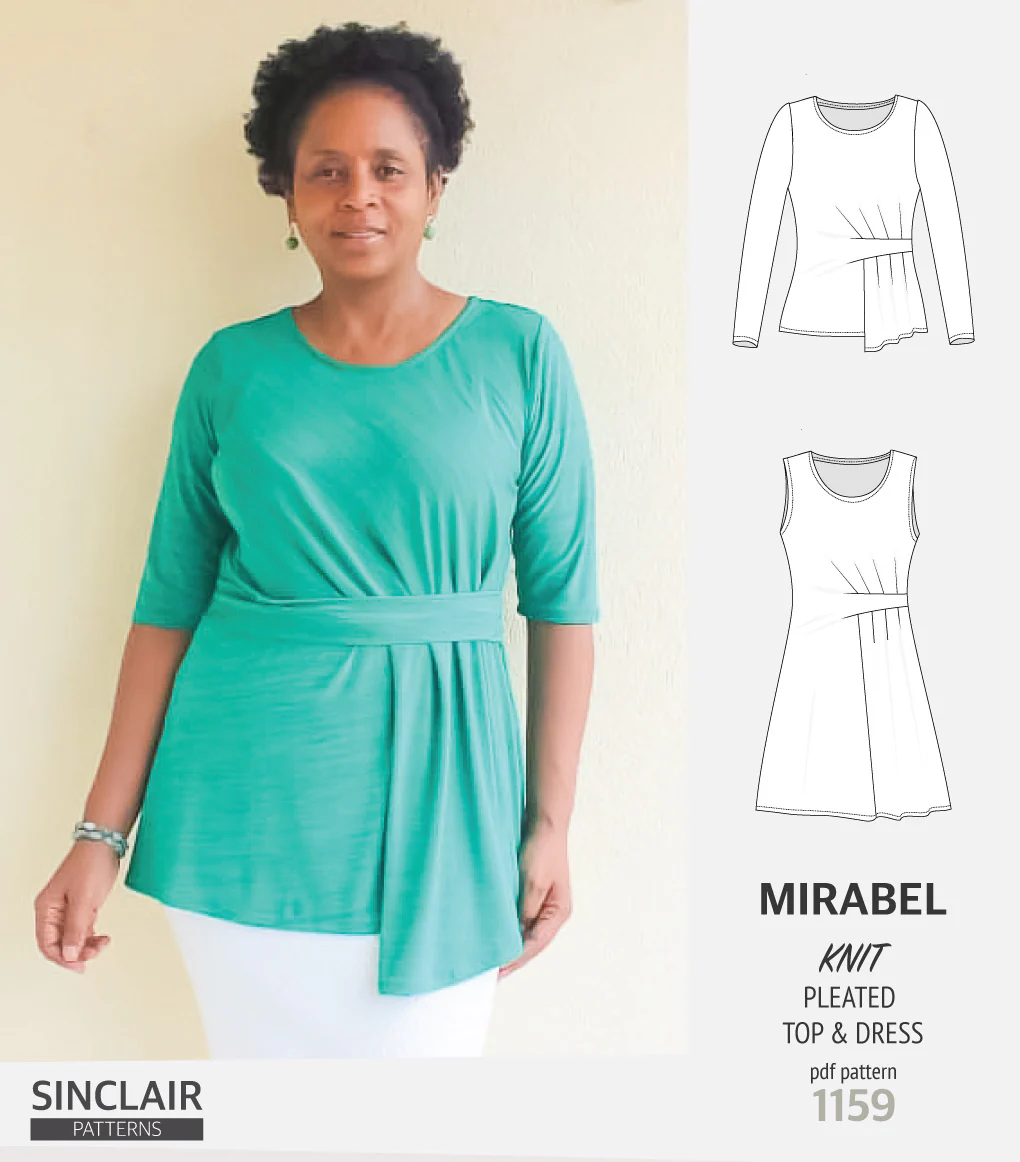 Mirabel side pleated knit top and dress (PDF) - Image 3