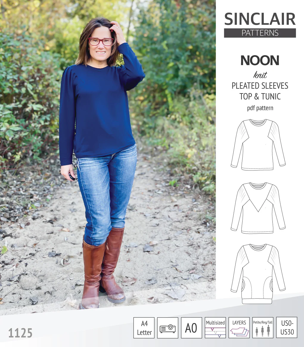 Noon pleated sleeves knit top and tunic (PDF) - Image 21