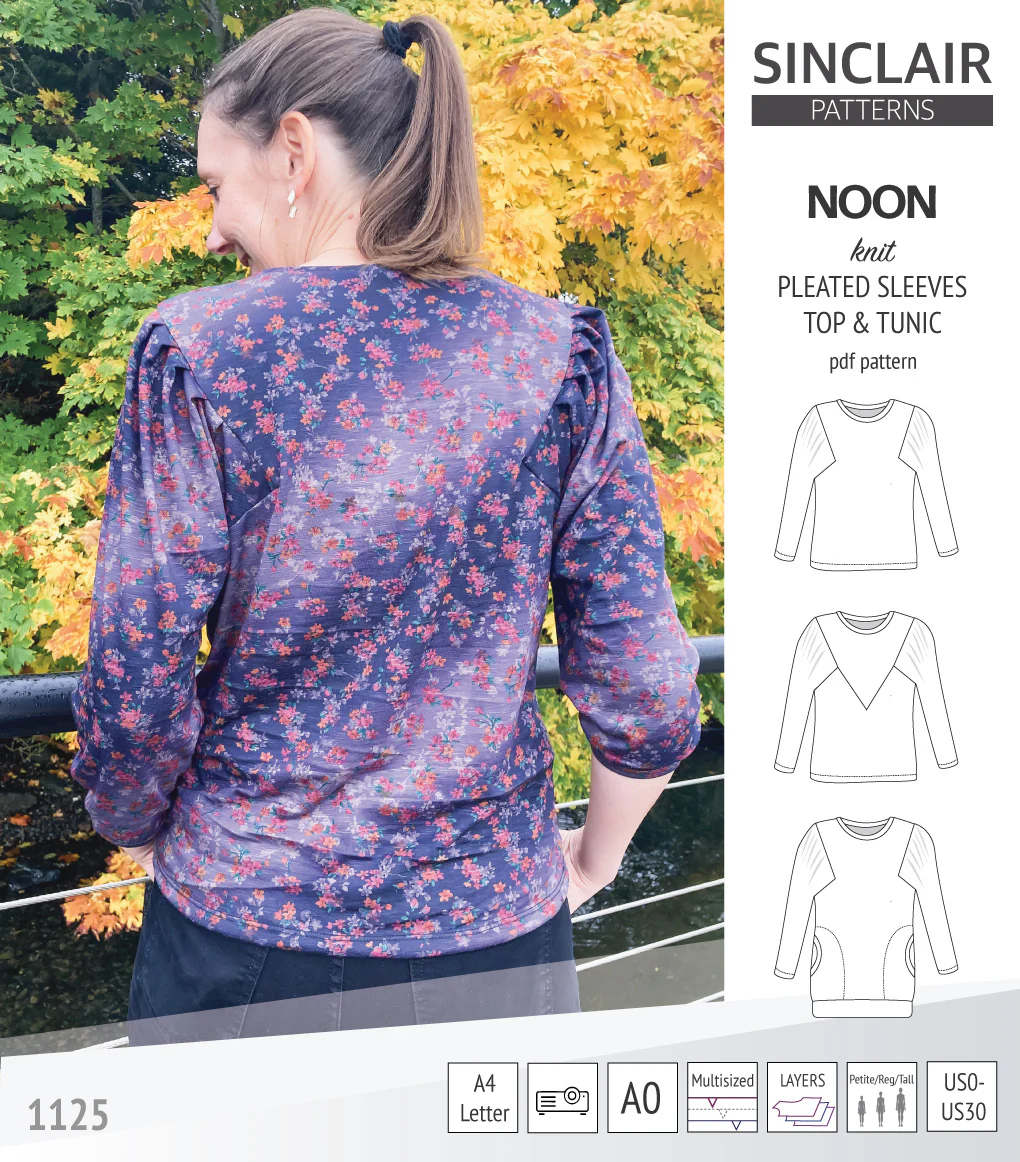 Noon pleated sleeves knit top and tunic (PDF) - Image 29