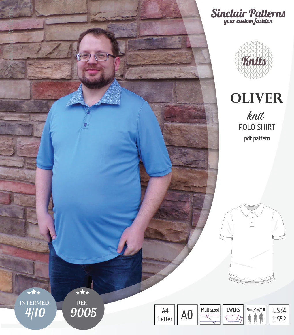 Oliver classic knit polo shirt for men (PDF) - Image 18