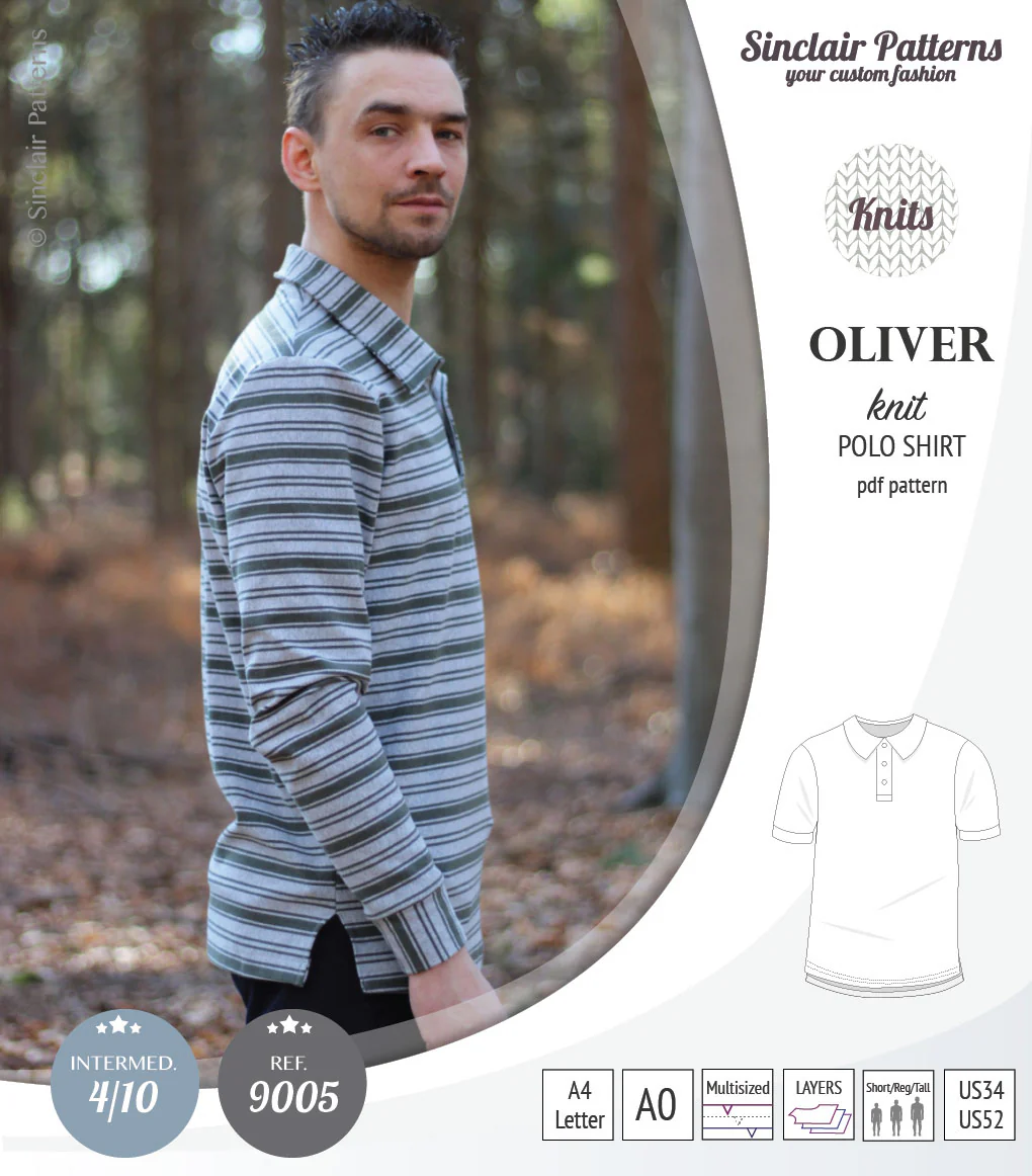 Oliver classic knit polo shirt for men (PDF) - Image 6