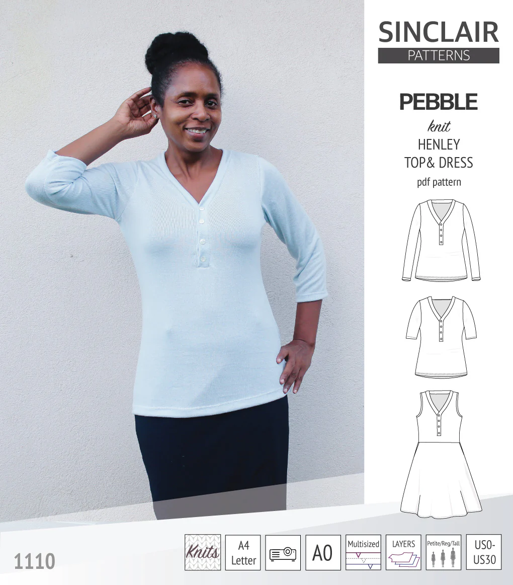 Pebble henley style top and dress (PDF) - Image 10