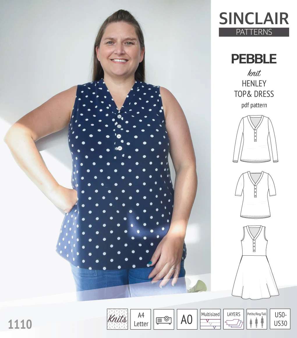 Pebble henley style top and dress (PDF) - Image 16