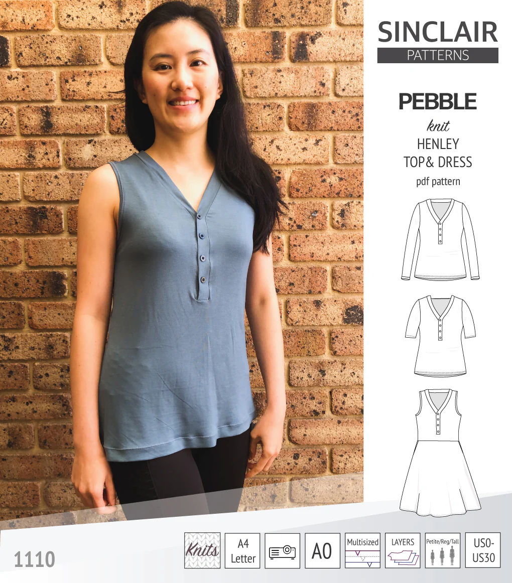 Pebble henley style top and dress (PDF) - Image 17