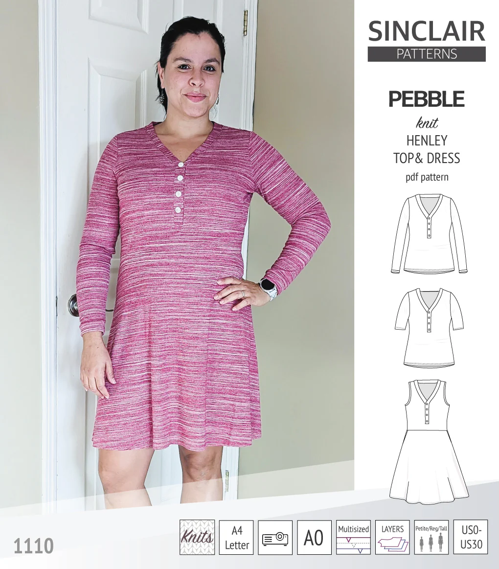 Pebble henley style top and dress (PDF) - Image 18