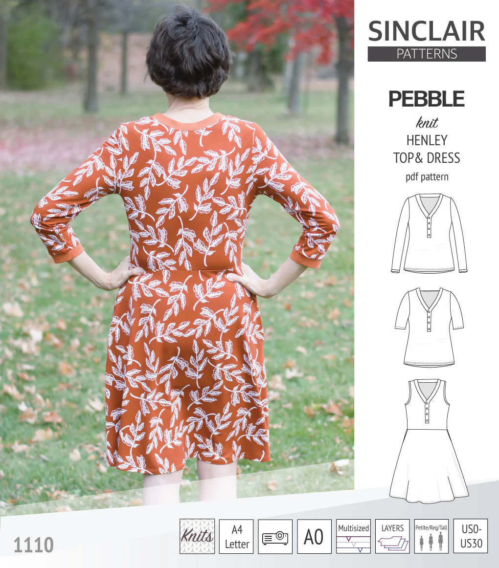 Pebble henley style top and dress (PDF) - Image 20