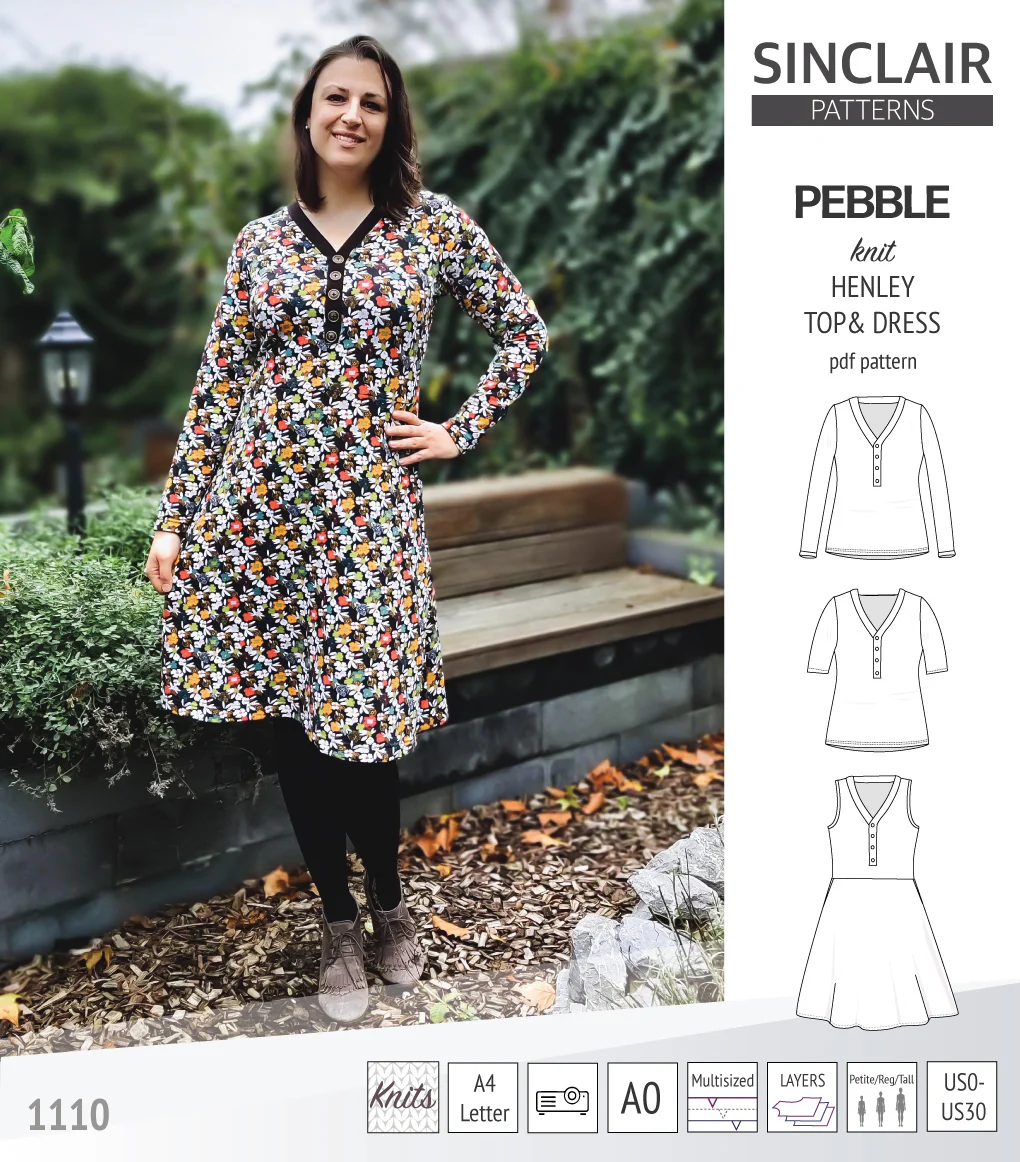 Pebble henley style top and dress (PDF) - Image 22