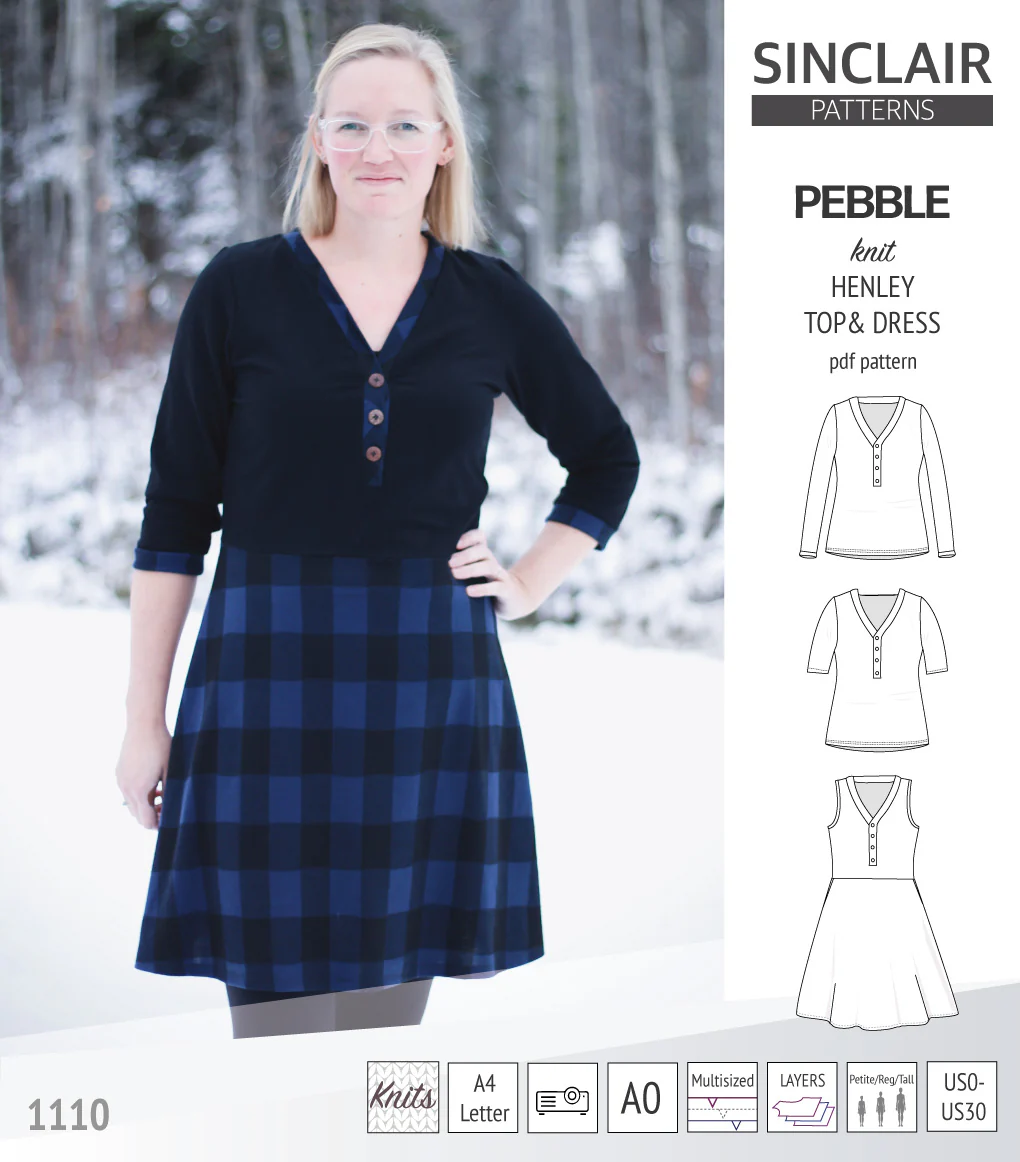 Pebble henley style top and dress (PDF) - Image 24