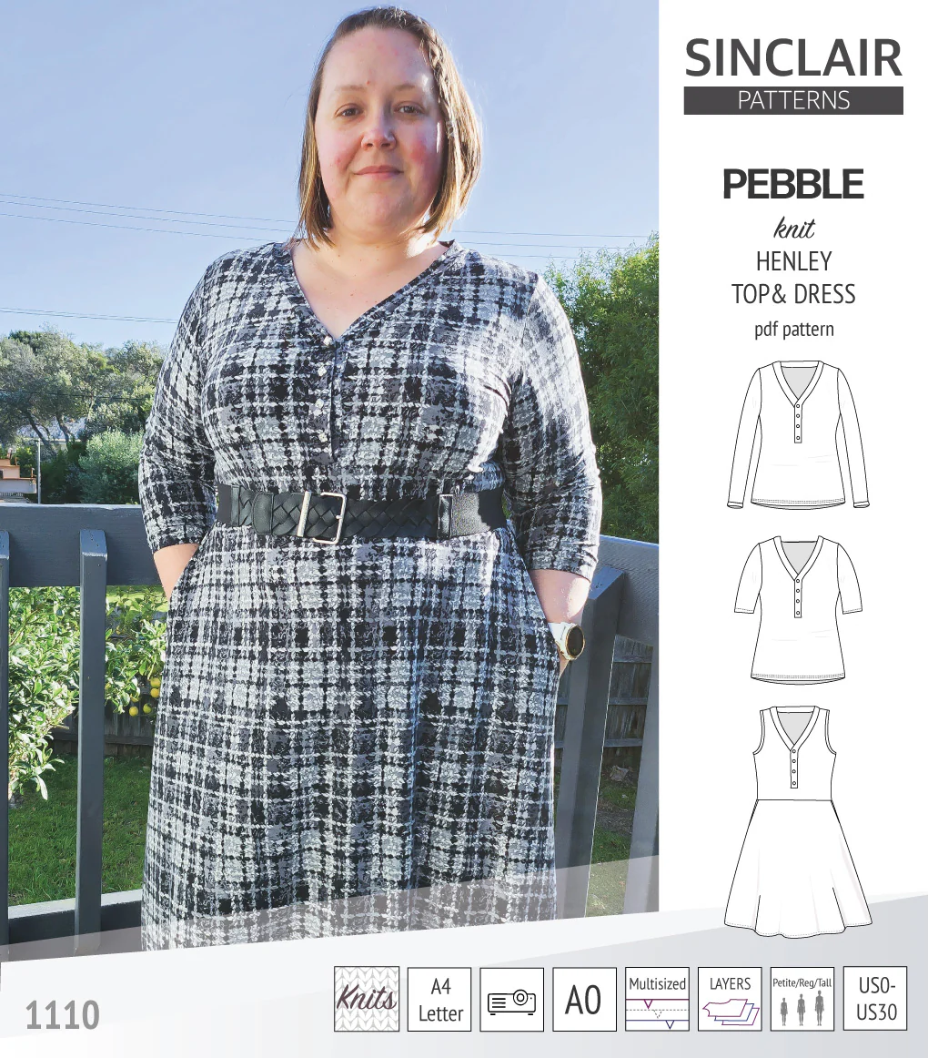 Pebble henley style top and dress (PDF) - Image 25