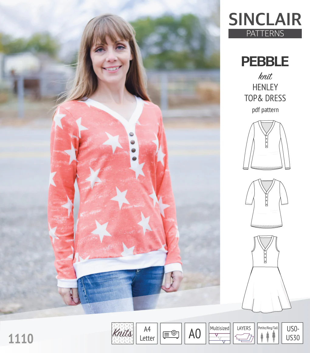 Pebble henley style top and dress (PDF) - Image 26