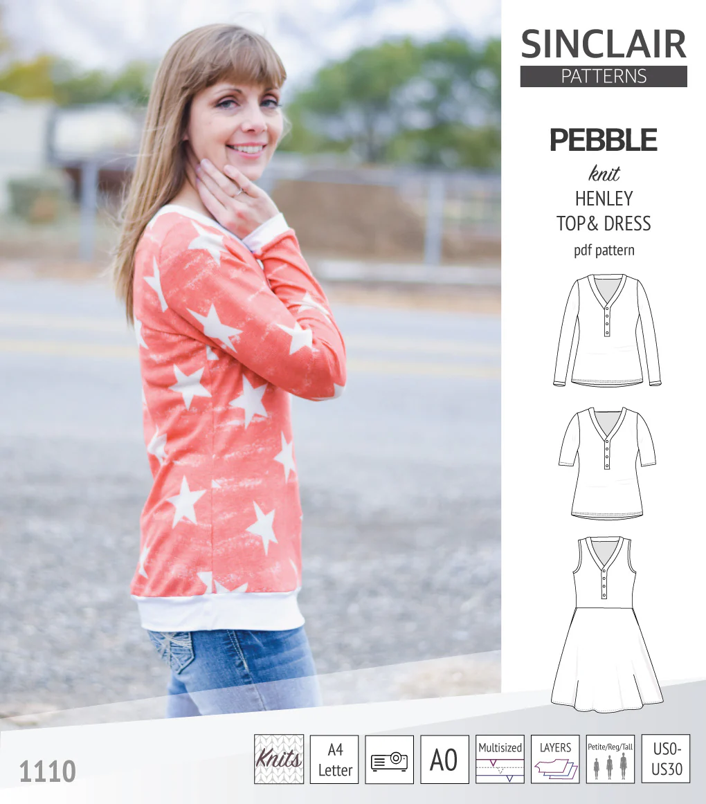 Pebble henley style top and dress (PDF) - Image 27