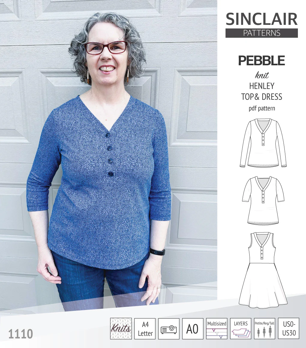 Pebble henley style top and dress (PDF) - Image 28
