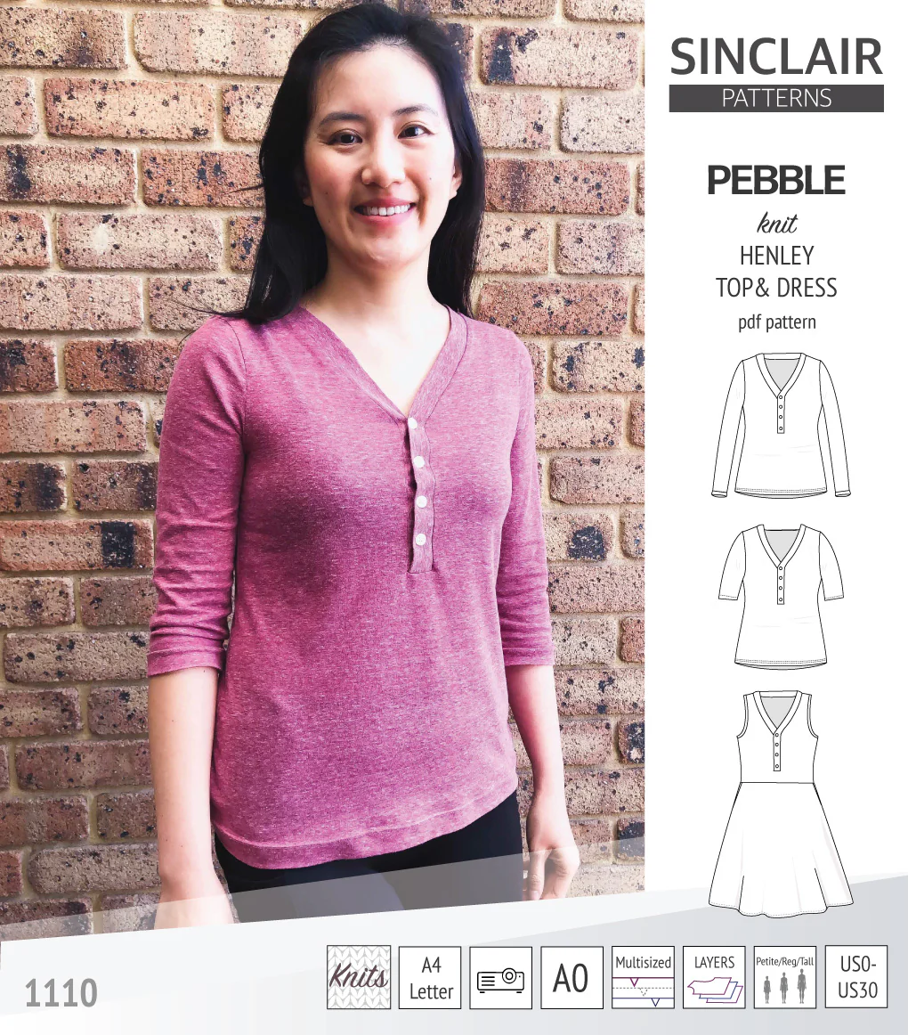 Pebble henley style top and dress (PDF) - Image 31