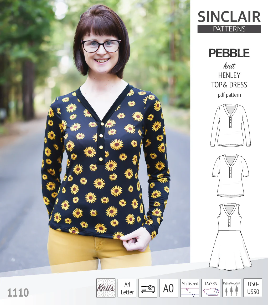 Pebble henley style top and dress (PDF) - Image 39