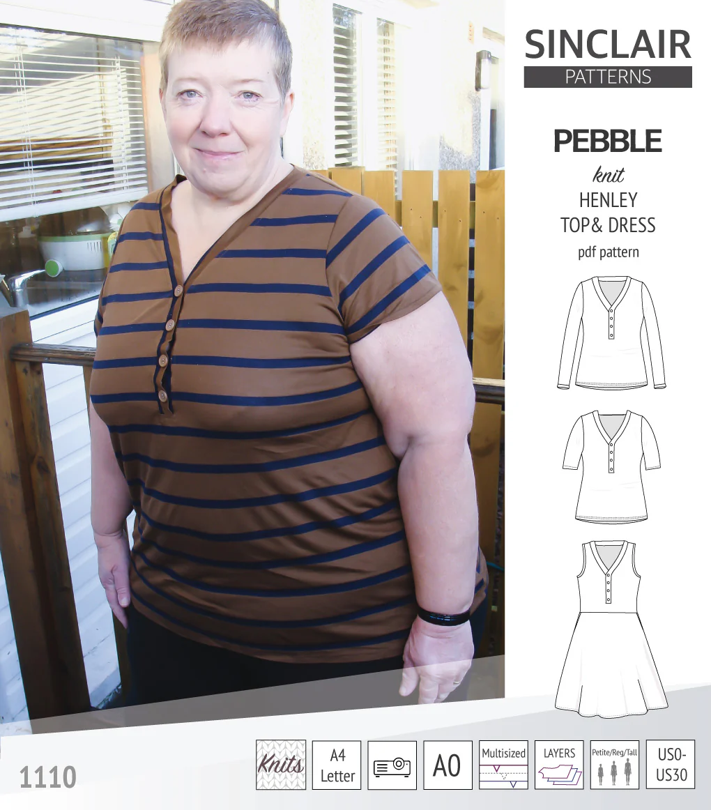 Pebble henley style top and dress (PDF) - Image 42