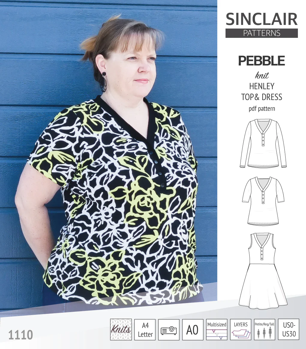 Pebble henley style top and dress (PDF) - Image 43