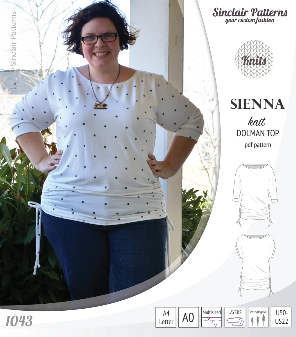 Sienna drawstring knit dolman top (PDF) - Image 10