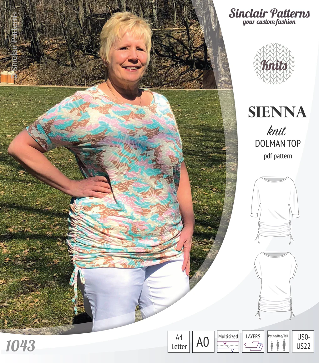 Sienna drawstring knit dolman top (PDF) - Image 11