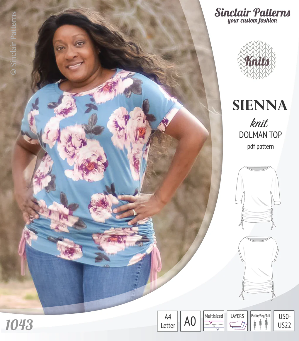 Sienna drawstring knit dolman top (PDF) - Image 12