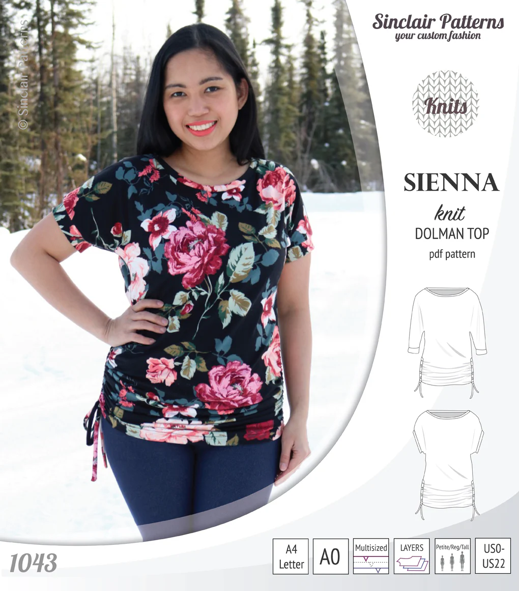 Sienna drawstring knit dolman top (PDF) - Image 13