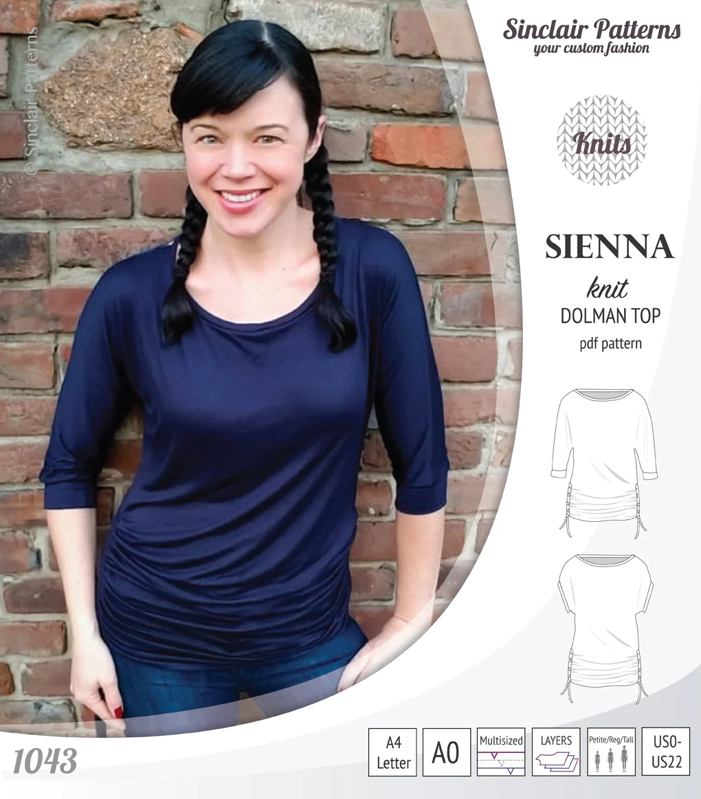 Sienna drawstring knit dolman top (PDF) - Image 6