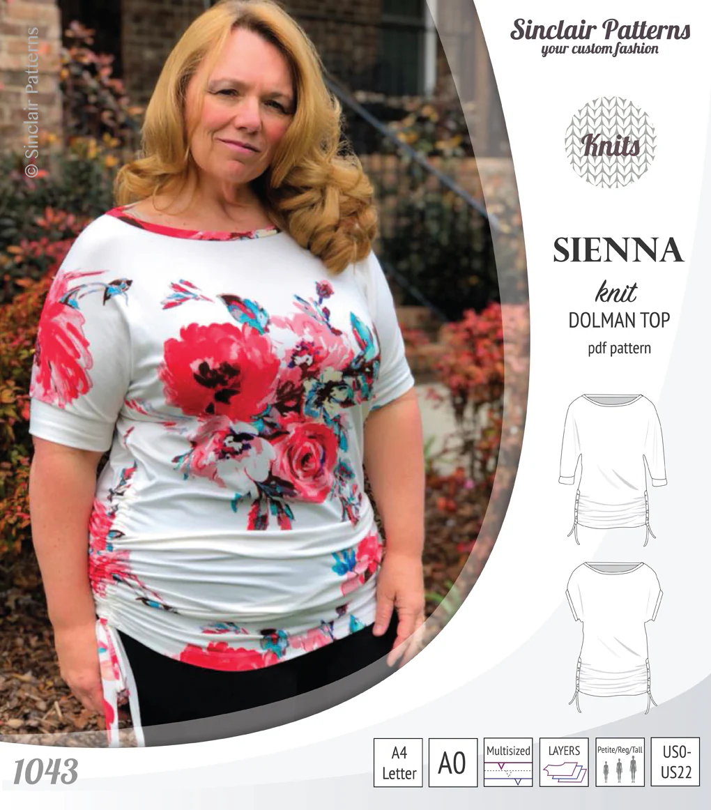 Sienna drawstring knit dolman top (PDF) - Image 9