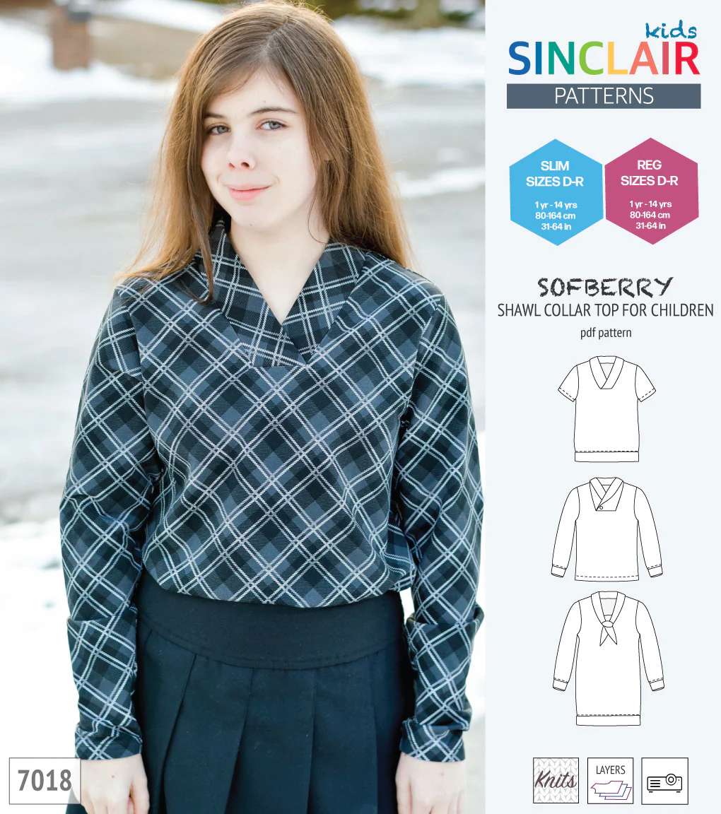 Sofberry shawl collar top for children (PDF) - Image 10