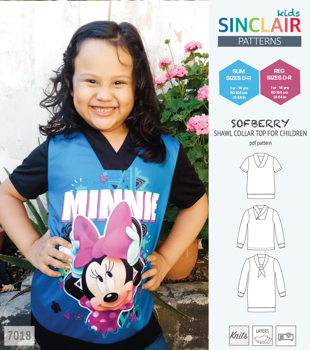 Sofberry shawl collar top for children (PDF) - Image 17