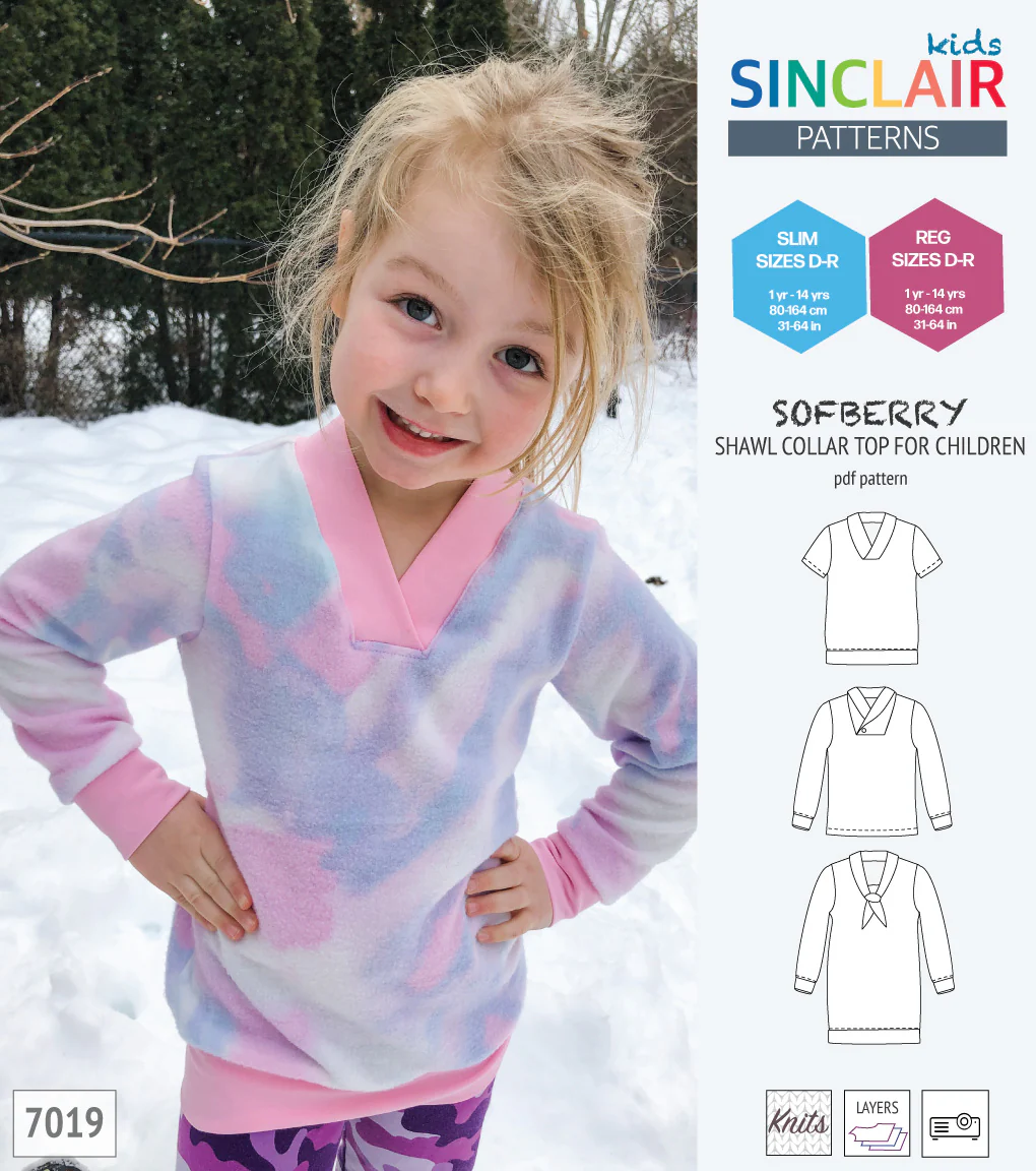 Sofberry shawl collar top for children (PDF) - Image 19