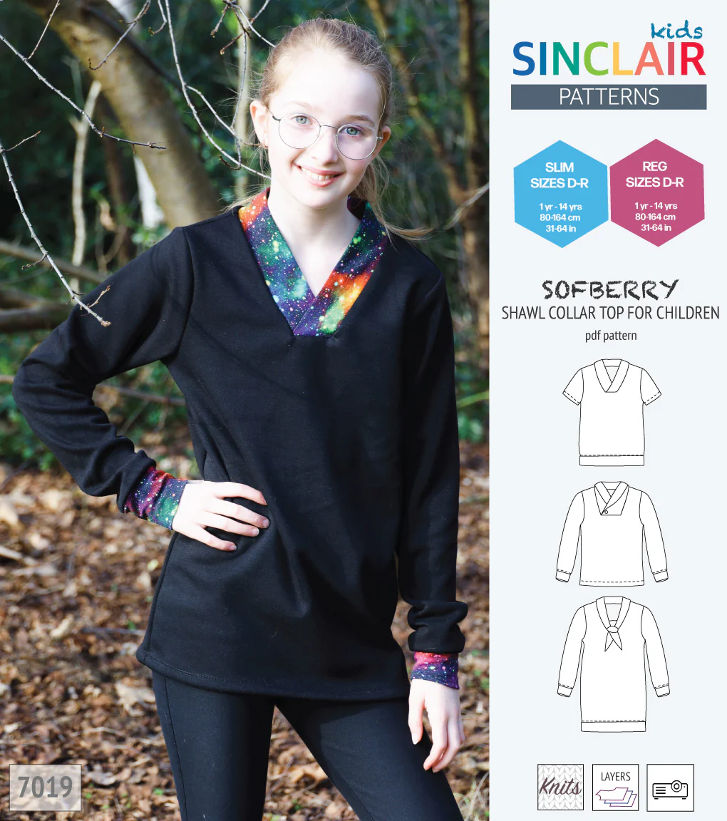 Sofberry shawl collar top for children (PDF) - Image 21