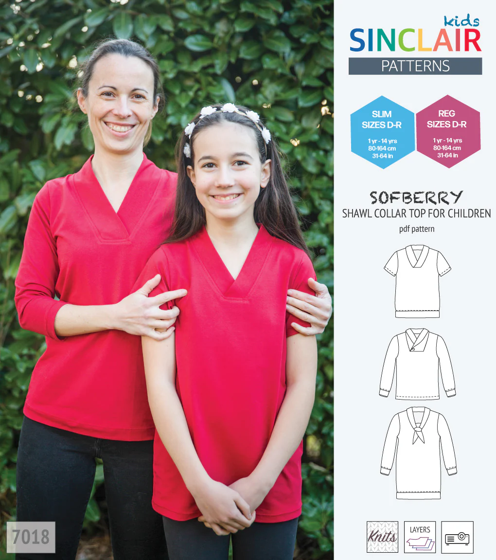 Sofberry shawl collar top for children (PDF) - Image 8