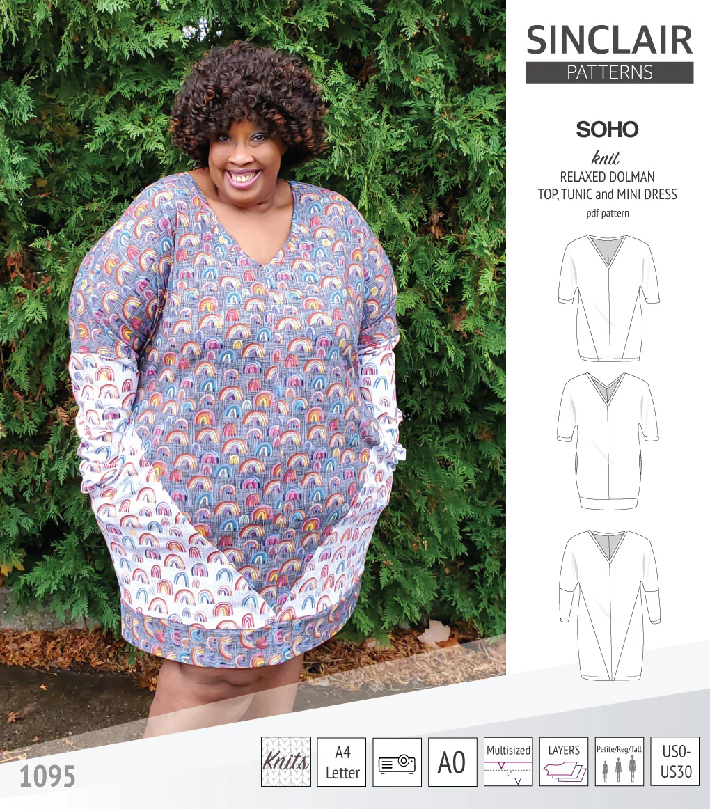 Soho dolman relaxed style top, tunic and mini dress (PDF) - Image 28