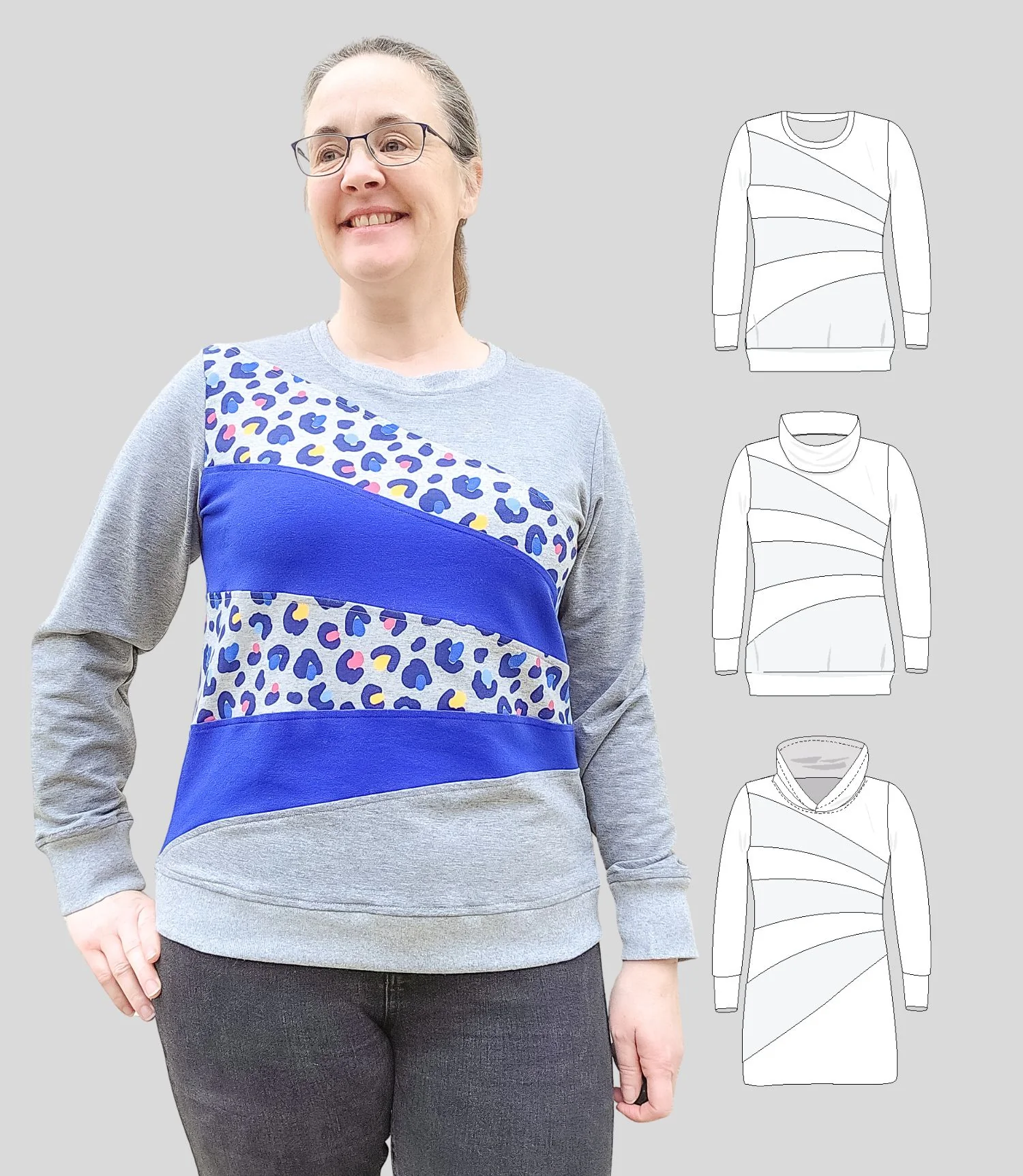 Solo colorblocked pullover and hoodie for women (PDF) - Image 12