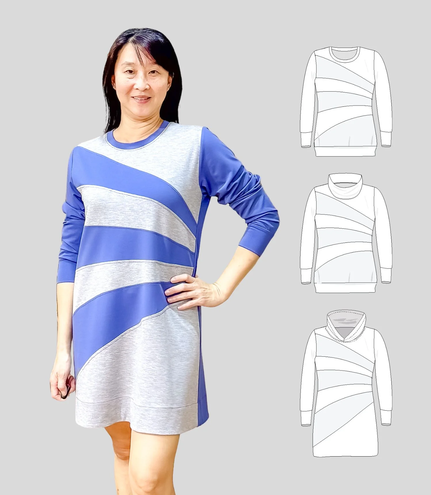 Solo colorblocked pullover and hoodie for women (PDF) - Image 16
